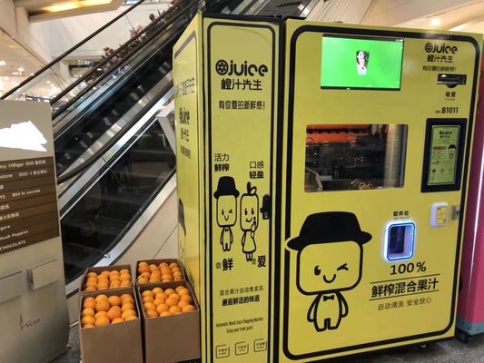 Automatische professionelle orange Juicer-Maschine für Supermarkt-Mall-Schule