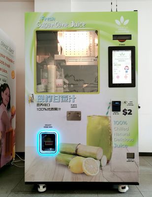 Frischer Juice Sugarcane Vending Machine 220V automatisch für Supermarkt