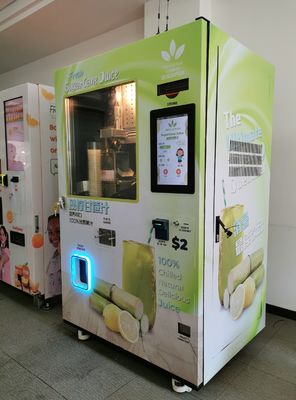 Frischer Juice Sugarcane Vending Machine 220V automatisch für Supermarkt