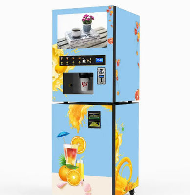 Selbstservice-Nahrungsmittelorange Juice Vending Machine Coin Note-Zahlung mit Kühlsystem
