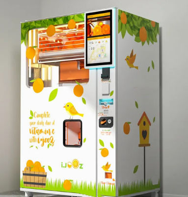 Bill Acceptor 800W automatischer Juice Vending Machine With Canopy
