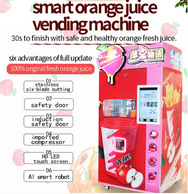 Orange Apple Juice Cold Drink Vending Machine 500W für Geschäfts-Supermarkt-Malle