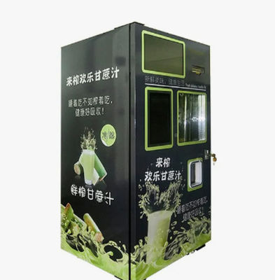 Frucht-kombinierter Automat Bill Coin Operated Fresh Sugar Cane Machine