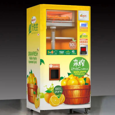 350ml orange frischer Juice Vending Machine Commercial Coin Bill Credit Card Payment