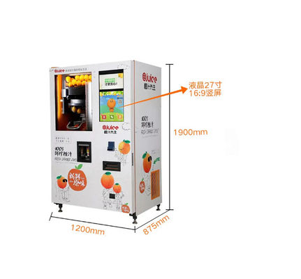 Münzen-Karten-Zahlung TA01 orange neue Juice Vending Machine Automatic Cash