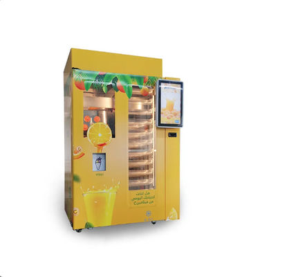 Auto drückte frischen Juice Vending Machine Natural Orange Juice Dispenser Machine zusammen