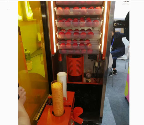 Frucht 800W elektrische orange Juicer-Maschinen-Münzen-Anmerkungs-Zahlung mit Kühlsystem