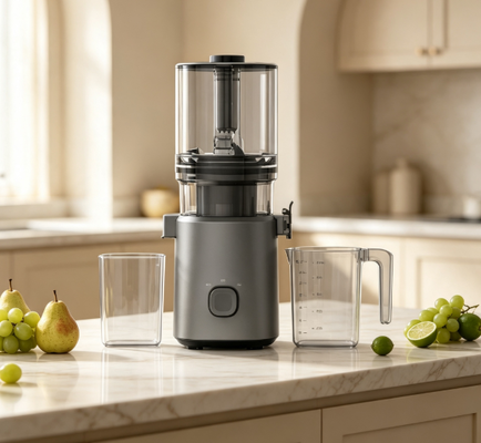Fresh Smart HJ303 Extra-Wide Slow Masticating Entsafter – Ein Entsafter, eine ganze Ananas, endlose Möglichkeiten mit 155mm Einfüllschacht, 2400ml Behälter, 200W Kaltpressung & Selbstreinigung