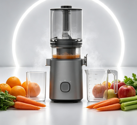 Frischer Smart HJ303 Großkapazitäts-Slow-Masticating-Saftsauger ¥ 155mm Voll-Ananas-Schuhe, 2400ml Hopper, 200W Kaltpresse & Selbstreinigung für Familien & Unterhaltung