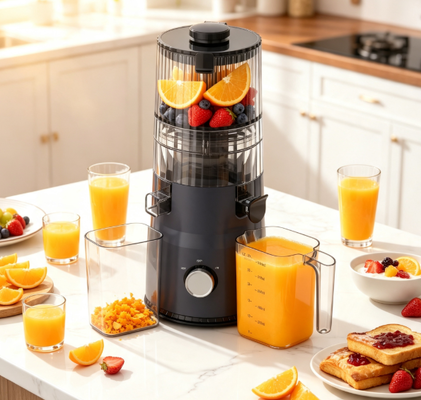 Frische Smart HJ103A Kompakte Langsame Kaltpresse-Entsafter – Gesund, Glücklich und Voller Farbe mit 4 Farboptionen, 135mm Breiter Einfüllschacht, 200W Kaltpresse & Selbstreinigend
