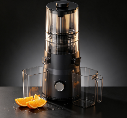 Frisch Smart HJ103A Kompakter Slow Juicer mit Pressfunktion – Hellerer Morgen, Helleres Ich mit 4 Farboptionen, 135mm breiter Einfüllschacht, 200W Kaltpressung & Selbstreinigend