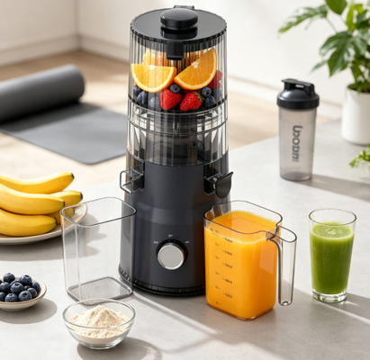 Frischer Smart HJ103A Kompakter, langsam kauender Saftsauger   Express Your Style mit 4 Farboptionen, 135mm breiter Schleifer, 200W Kaltpresse und Selbstreinigung