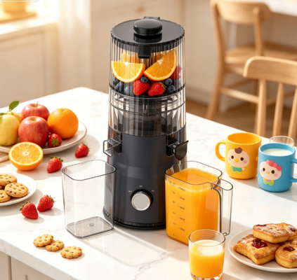 Frisch Smart HJ103 Kompakter Slow Juicer mit Pressfunktion – Das Herz jedes gesunden Zuhauses mit 135mm breitem Einfüllschacht, 200W Kaltpressung & Selbstreinigung