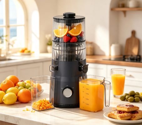 Frischer Smart HJ103 Kompakter, langsam kauender Saftsauger Mehr Wert, weniger Platz, der gleiche tolle Saft mit 135mm breiter Schleife, 200W Kaltpresse und Selbstreinigung