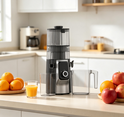 Fresh Smart HJ102C Slow Masticating Juicer – Der Entsafter, der gesunde Entscheidungen einfach macht mit 3 einstellbaren Geschwindigkeiten, 135 mm breitem Einfüllschacht, 200 W Kaltpressung & Selbstreinigung