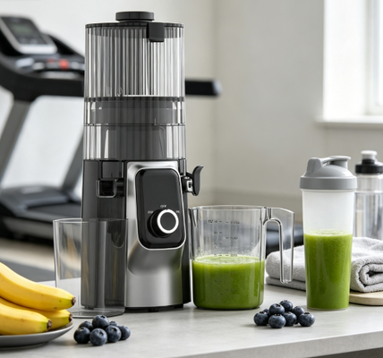 Fresh Smart HJ102C Slow Masticating Juicer – Der Entsafter, der Obst und Gemüse in puren Genuss verwandelt, mit 3 einstellbaren Geschwindigkeiten, 135 mm breiter Einfüllöffnung, 200 W Kaltpressung & Selbstreinigungsfunktion