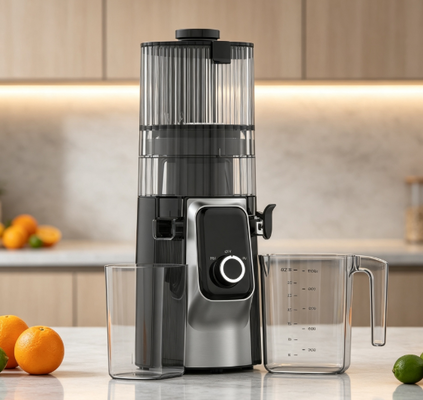 Fresh Smart HJ102C Slow Masticating Juicer – Der Entsafter, der jeden Tag besser macht mit 3 einstellbaren Geschwindigkeiten, 135 mm breiter Einfüllöffnung, 200 W Kaltpressung & Selbstreinigung