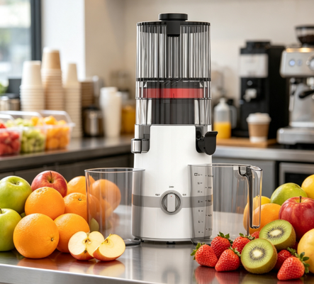Frischer Smart HJ102B Langsam kauender Saftsauger Frischer Saft, Frischer Start, Frischer Familienmorgen mit 135mm-Rutsche, 200W Kaltpresse, Selbstreinigung und Schloss
