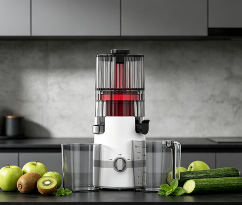Frisch Smart HJ102B Slow Masticating Juicer – Ihr Ziel für frische Säfte für die ganze Familie mit 135mm Einfüllschacht, 200W Kaltpressung, Selbstreinigungsfunktion & Smart Safety Design