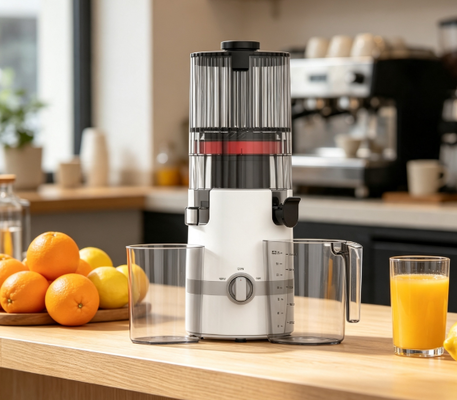 Frischer Smart HJ102B Langsam kauender Saftsauger Das ultimative Familien-Wellness-Tool mit 135mm-Rutsche, 200W Kaltpresse, Selbstreinigung und sicheres Sicherheitsdesign