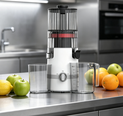Fresh Smart HJ102B Slow Masticating Juicer – Die gesunde Küchenaufwertung, die Ihre Familie verdient, mit 135-mm-Einfüllschacht, 200-W-Kaltpressung, Selbstreinigung & Sicherheitsverriegelung
