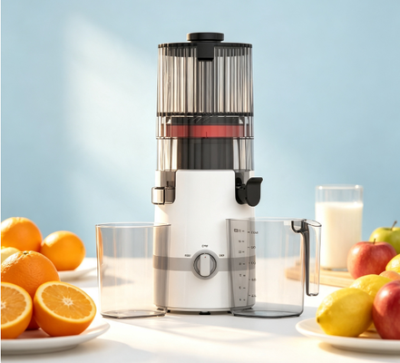 Frisch Smart HJ102B Slow Masticating Juicer – Einfaches, intelligentes & sicheres Saftpressen für die Familie mit 135mm Einfüllschacht, 200W Kaltpressung, Selbstreinigungs- & Sicherheitsverriegelungssystem