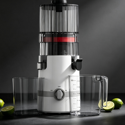 Frisch Smart HJ102B Slow Masticating Juicer – Bringen Sie Frische nach Hause mit 135mm Einfüllschacht, 200W Kaltpressung, Selbstreinigungsfunktion & vertrauenswürdigem Sicherheitsverschluss
