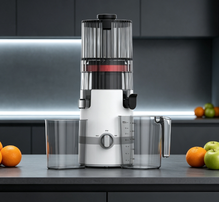 Fresh Smart HJ102B Slow Masticating Entsafter – Die Komplettlösung für die ganze Familie mit Pro-Lock-Sicherheit, 135mm Einfüllschacht, 200W Kaltpressung & Selbstreinigung für alle Altersgruppen
