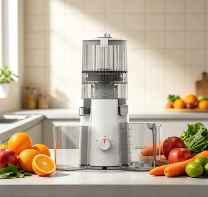 Frischer Smart HJ102A Langsam kauender Saftsauger Das perfekte Geschenk für Gesundheitsliebhaber, 200W Kaltpresse mit 135mm breiter Schleife, Selbstreinigung & BPA-freies Design