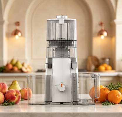 Frischer Smart HJ102A Langsam kauender Saftsauger 55 RPM Kaltpresstechnologie, 135mm Vollfrucht-Schuhe, selbstreinigend und BPA-frei für die tägliche Ernährung