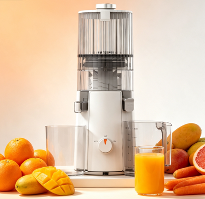 Frischer Smart HJ102A Gewichtsmanagement Langsam kauender Saftsauger 200W Kalorienarmer Extraktor mit 135mm breiter Schleife, 55 RPM Kaltpresstechnologie für natürliche Nährstoffdichte, schuldfreie Ernährung