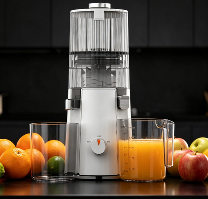 Frischer Smart HJ102A Premium Geschenk-Ready Slow Masticating Juicer 135mm Breitschleifer, 55 RPM Kaltpresstechnologie, BPA-frei mit Deluxe-Verpackung & Rezeptbuch, perfektes gesundes Geschenk für Familie & Freunde