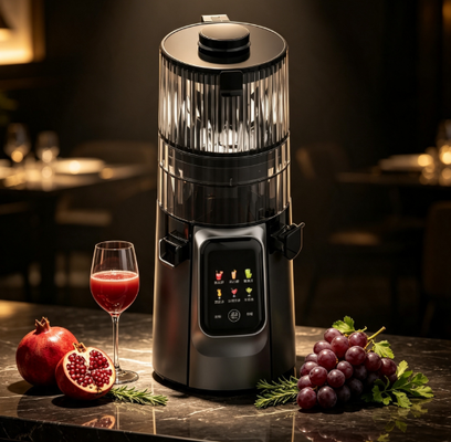 Touchscreen Slow Masticating Juicer HJ102D, Multi-Programm-Frucht-Smoothie-Maker
