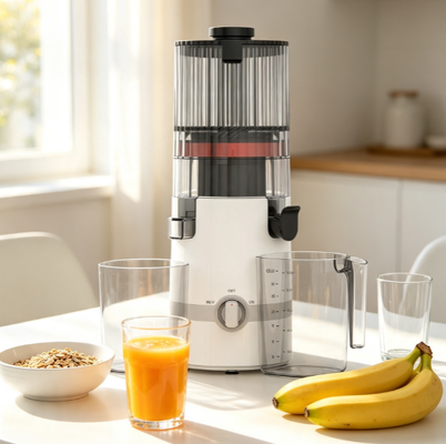 Fresh Smart HJ102B Leiser Slow Juicer — 200W Motor, 135mm Einfüllschacht, BPA-frei für den Familiengebrauch
