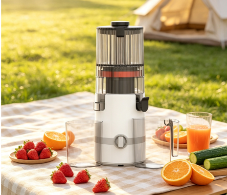 Fresh Smart HJ102B BPA-freier Slow-Masticating-Entsafter — 200W Leistung, 135mm Einfüllschacht für ganze Äpfel