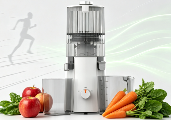 HJ102A Intelligenter Slow Juicer mit Rückwärtsfunktion – Anti-Blockier-Design, 116°-Bedienfeld, spülmaschinenfeste Teile