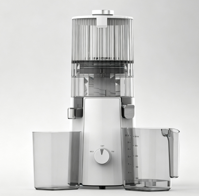 HJ102A Gewerblicher Haushaltsentsafter – 200W Kupfermotor, 135mm breiter Einfüllschacht, 1000ml Saftbehälter, 800ml Tresterbehälter