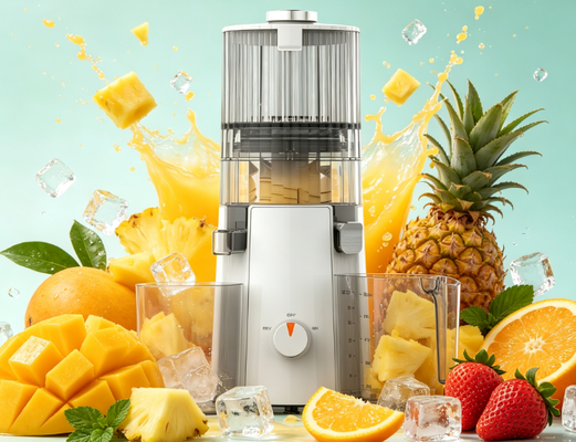 Frischer Smart HJ102A langsam kauender Zuhause-Saftsauger mit 135 mm breiter Zuführungsschleife, 200 Watt Motor, BPA-frei (Modell: HJ102)